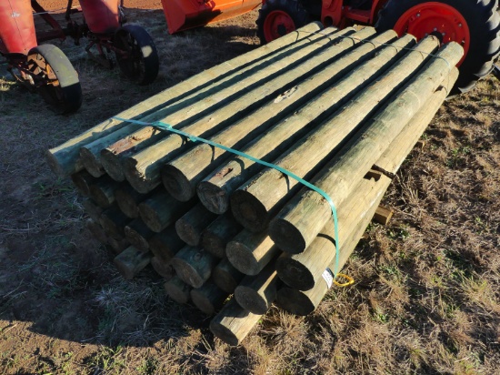 (32) Treated 5x8 Wood Posts