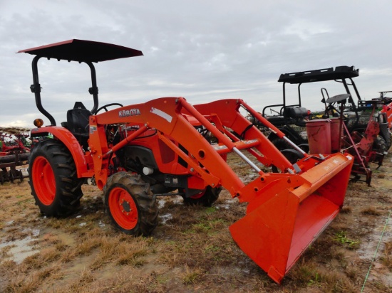 2016 Kubota L3901DT MFWD Tractor, s/n 67174: LA525 Loader w/ Bkt., Meter Sh