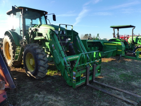 2014 John Deere 6115D MFWD Tractor, s/n 1P06115DPE0060045: C/A, JD H260 Loa