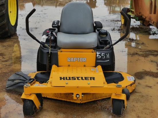 2018 Hustler Raptor Zero-turn Mower, s/n 18022842: Meter Show 190 hrs