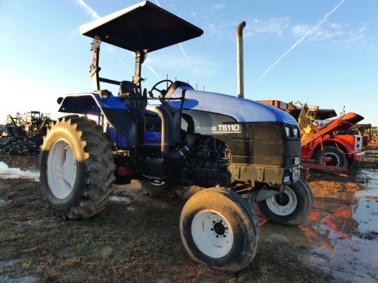 New Holland TS110 Tractor, s/n 104306B: Meter Shows 2758 hrs