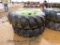 (2) Firestone 18.4x38 Tractor Tires: Clamp On