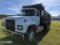 1992 Mack Tandem-axle Dump Truck, s/n 2M2P267Y9NC012022: Odometer Shows 599