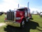 2008 Peterbilt 389 Truck Tractor, s/n 1XPXD49XX8D748350: Flat Top Sleeper,