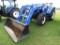 New Holland T4.75 MFWD Tractor, s/n ZGAH50856: Loader w/ Bkt., Meter Shows
