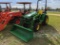 John Deere 3025E MFWD Tractor, s/n M151785: Loader, Meter Shows 38 hrs