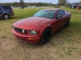 2006 Ford Mustang, s/n 1Z9HT82H265191215 (Title Delay): Auto, Odometer Show