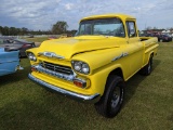 1958 Chevy 32 Apache 4WD Pickup, s/n 58S119901: on Chevy Blazer Chassis, 38