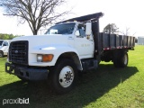 1996 Ford F-Series Flatbed Dump Truck, s/n 1FDNF80C7TVA05194 (Previous Salv