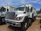 2018 International 7600 Garbage Truck, s/n 3HTGSSNT7JN542814: T/A, Diesel,