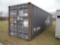 Used 40' Shipping Container, s/n TDRV5936015