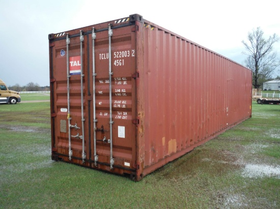 Used 40' Shipping Container, s/n TCLU5220032