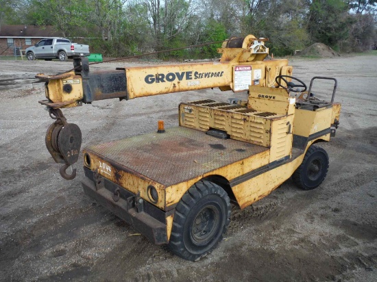Grove S4000 Crane, s/n 10486 (Salvage): 4000 lb., Hydrostatic (Owned by Mis