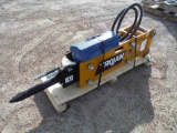 Unused Trojan 2021 TH35 Hydraulic Hammer, s/n 021670 for Skid Steer