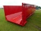 30-yard Rolloff Container: Red, 22' Main Rail, Open Top, Tub Style, 3/16