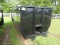 30-yard Rolloff Container: Black, 22' Main Rail, Open Top, Tub Style, 3/16