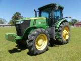 2012 John Deere 7215R MFWD Tractor, s/n 1RW7215RLCD005666: Cab, Front Weigh