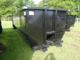 30-yard Rolloff Container: Black, 22' Main Rail, Open Top, Tub Style, 3/16
