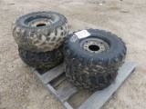 Set of (4) Wheels and Tires for Polaris