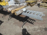 Lot containing 4 Saw Horses, 2 Alum. Ramps