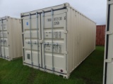 Unused 20' Shipping Container, s/n TRDU8721306