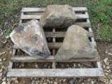 Pallet of 3 Rocks