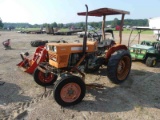 Kubota L245H Tractor, s/n 12380 (Salvage): 2wd, PTO, Diesel