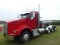 2015 Kenworth T800 Truck Tractor, s/n 1XKDP40X4FJ470413: Tri-axle, Day Cab,