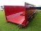 Unused 30-yard Rolloff Container, s/n 9433: Red, 22' Main Rail, Open Top, T