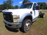 2008 Ford F550 4WD Cab & Chassis, s/n 1FDAF57R38EC52257: Diesel Eng., Auto,