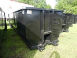 Unused 30-yard Rolloff Container, s/n 9422: Black, 22' Main Rail, Open Top,