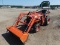 Kubota B7500 MFWD Tractor, s/n 59931: Loader w/ Bkt., Rollbar, Meter Shows