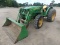 2012 John Deere 5093E MFWD Tractor, s/n 1LV5093EVCY510093: JD 553 Loader w/