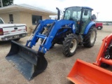 2017 New Holland T4.110 MFWD Tractor, s/n ZHLE50385: 655TL Loader, Meter Sh