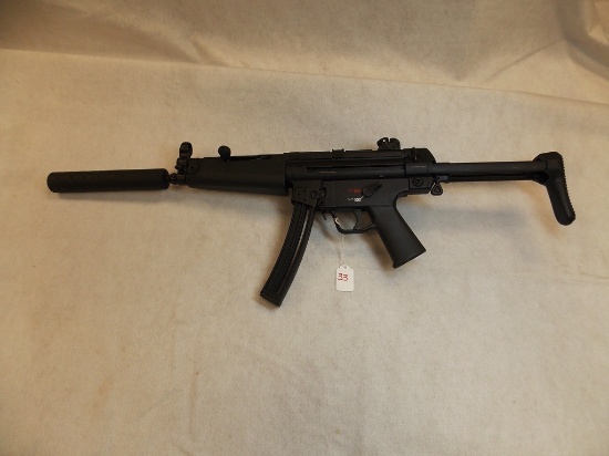 H & K MP5, 22LR Semi-Automatic, Collapsible Stock, FAUX Suppressor