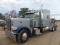 2018 Peterbilt 389 Truck Tractor, s/n 1XPXDP9X0JD496390: T/A, Stand Up Slee