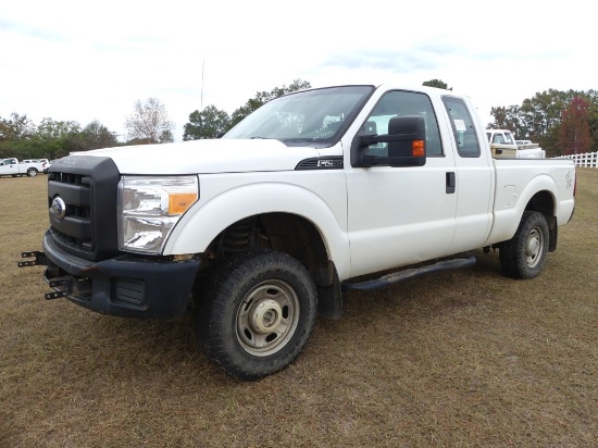 2011 Ford F250 4WD Pickup, s/n 1FT7X2B62BEC16266: Super Cab, 6.2L Eng., Aut
