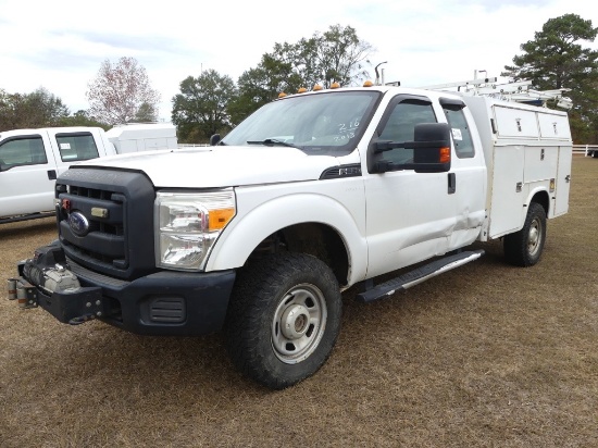 2013 Ford F350 4WD Truck, s/n 1FD8X3F66DEB46614: Super Cab, 6.2L Gas Eng.,