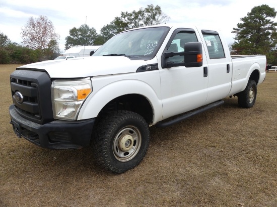 2012 Ford F350 4WD Truck, s/n 1FT8W3B63CEC10846: 4-door, 6.2L Gas Eng., Aut