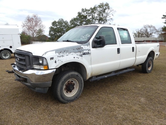 2003 Ford F350 4WD Truck, s/n 1FTSW31S13EC74081: 6.8L Eng., Auto, 4-door (U