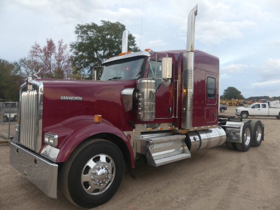 2019 Kenworth W900 Truck Tractor, s/n 1XKWD49X2KJ216410: Stand Up Sleeper,