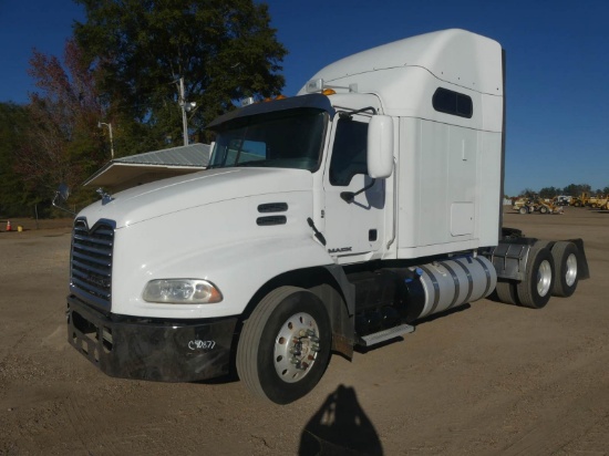 2016 Mack CXU613 Truck Tractor, s/n 1M1AW09Y2GM055189: T/A, Sleeper, Mack M