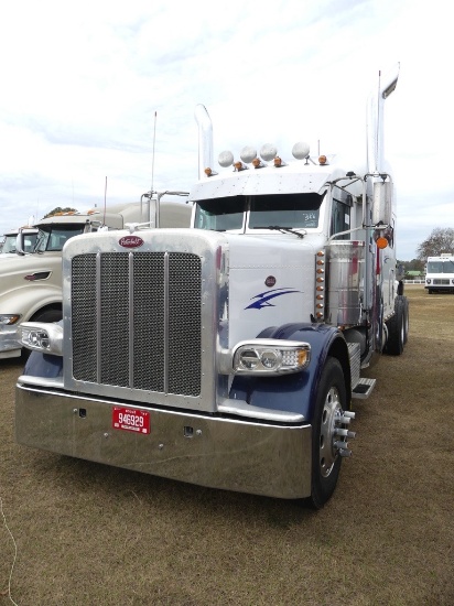 2008 Peterbilt 389 Truck Tractor, s/n 1XPXD49X09N774578: T/A, Sleeper, Cumm