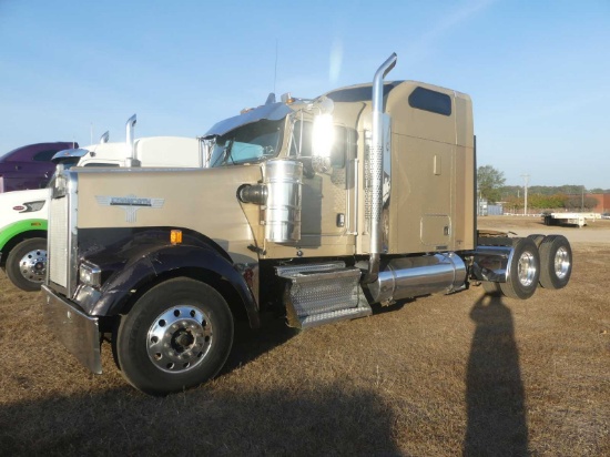 2007 Kenworth W900 Truck Tractor, s/n 1XKWDB9X77J158810: T/A, Stand Up Slee
