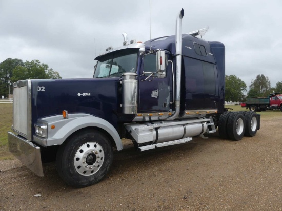 2000 Western Star 4900E Truck Tractor, s/n 2WKEDDCJ4YK965381: T/A, Sleeper,