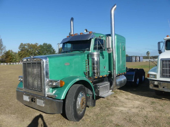 1996 Peterbilt 378 Truck Tractor, s/n 1XPFDB8X9TN417229: Cat Eng., Flat Top