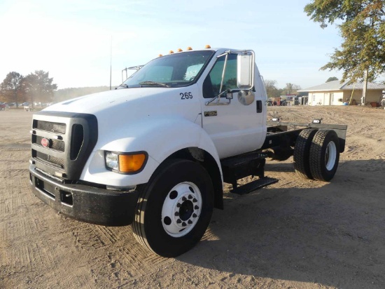 2004 Ford F650 Cab & Chassis, s/n 3FRNF65164V619436: Cat 3126 Eng., 6-sp.,