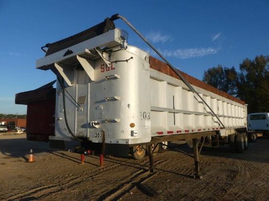 1995 East 38' Dump Trailer, s/n 1E1F9U281SRK18203: Frameless, Aluminum, T/A