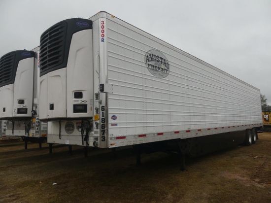 2017 Utility 3000R 53' Reefer Trailer, s/n 1UYVS253XH6948673: T/A, Carrier