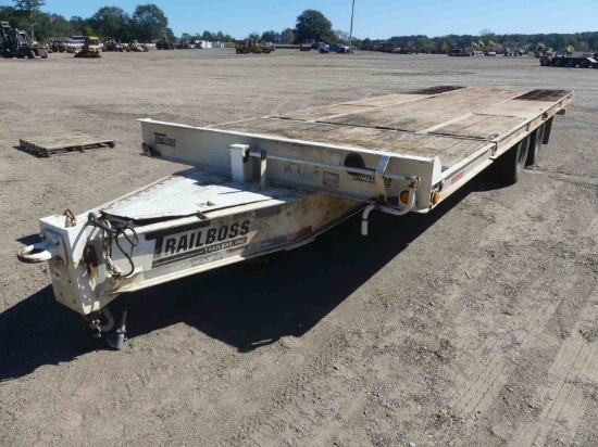 2005 Trailboss Tilt Trailer, s/n 4S0TP252451001763: Pintle Hitch, T/A, Dual